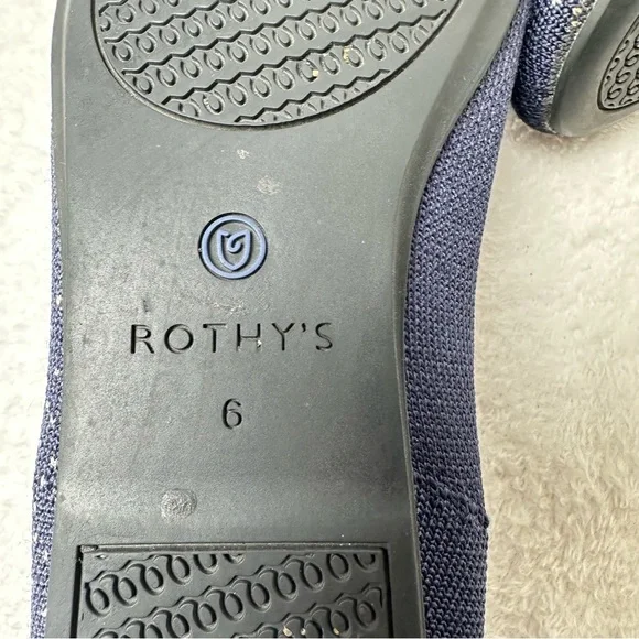 Rothy's  Limited Edition Zodiac Astrology Virgo Loafer Navy Slip On Shoes SizeW6 - Picture 11 of 16